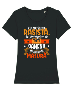 Nu sunt rasista Tricou mânecă scurtă guler larg fitted Damă Expresser