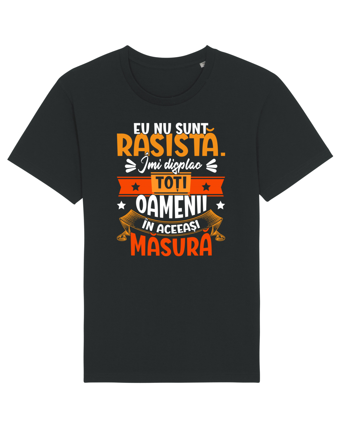 Tricou mânecă scurtă Unisex Rocker Black