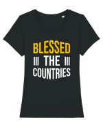 Blessed The Countries Tricou mânecă scurtă guler larg fitted Damă Expresser