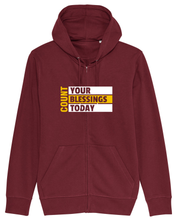 Count Your Blessings Today Burgundy
