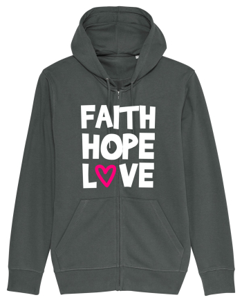 Faith Hope Love Anthracite