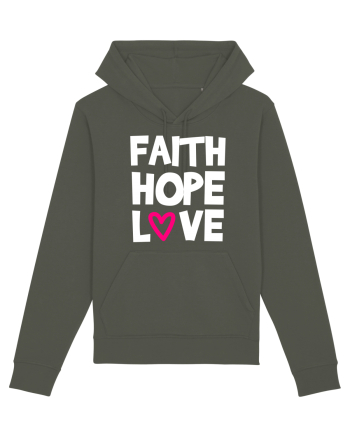 Faith Hope Love Khaki