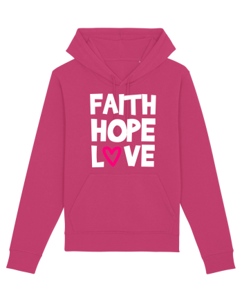 Faith Hope Love Raspberry