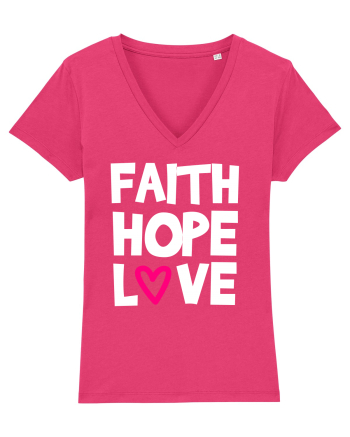 Faith Hope Love Raspberry