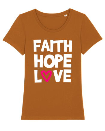Faith Hope Love Roasted Orange