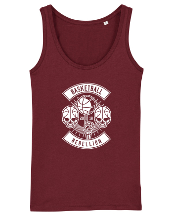 Basketball Rebellion Skeleton WHite Burgundy