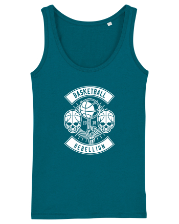 Basketball Rebellion Skeleton WHite Ocean Depth