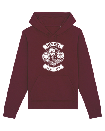 Basketball Rebellion Skeleton WHite Burgundy