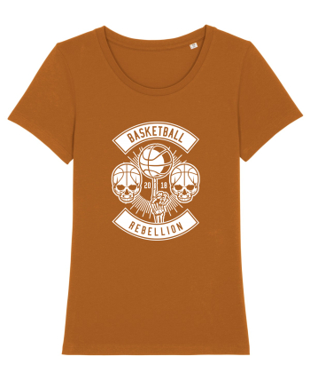 Basketball Rebellion Skeleton WHite Roasted Orange