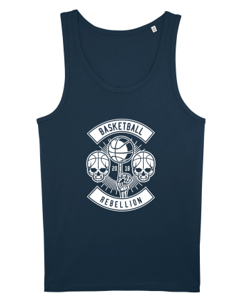 Basketball Rebellion Skeleton WHite Navy