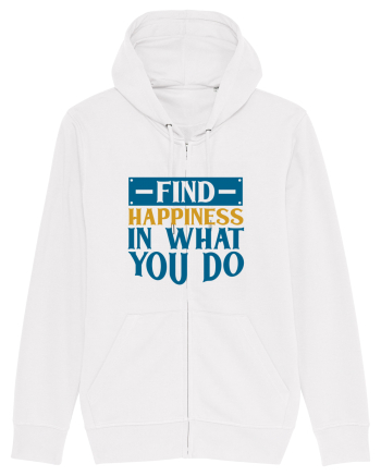 Find Happiness In What You Do White