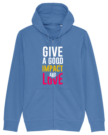 Give A Good Impact And Love Bright Blue