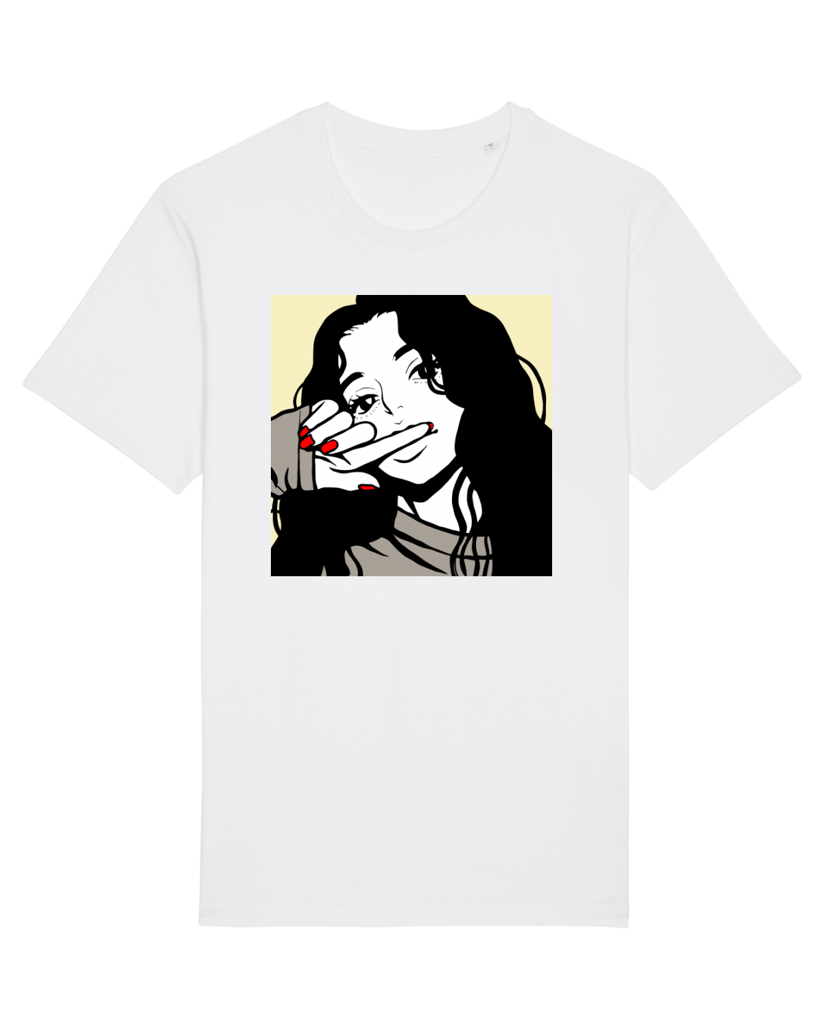 Tricou mânecă scurtă Unisex Rocker White