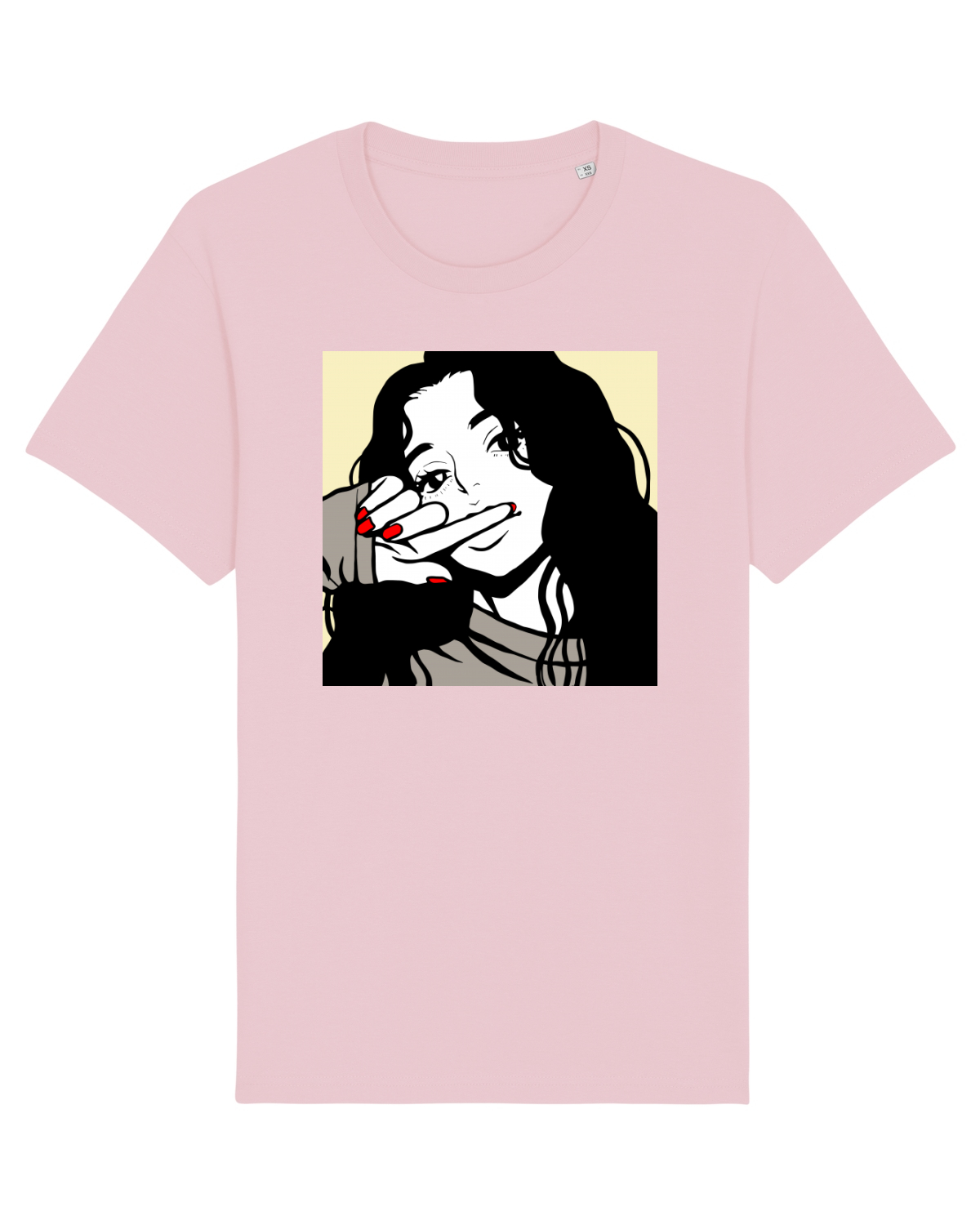 Tricou mânecă scurtă Unisex Rocker Cotton Pink