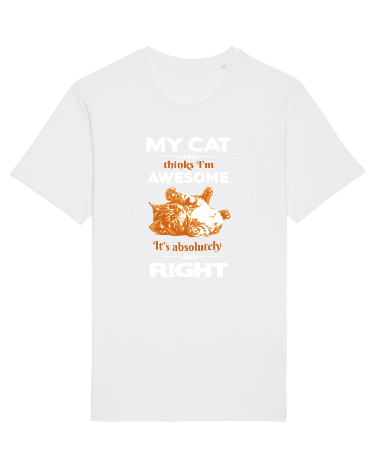 Tricou mânecă scurtă Unisex Rocker White