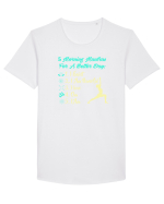 MANTRAS Tricou mânecă scurtă guler larg Bărbat Skater
