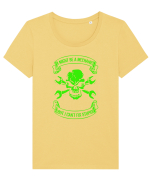 MECHANIC Tricou mânecă scurtă guler larg fitted Damă Expresser