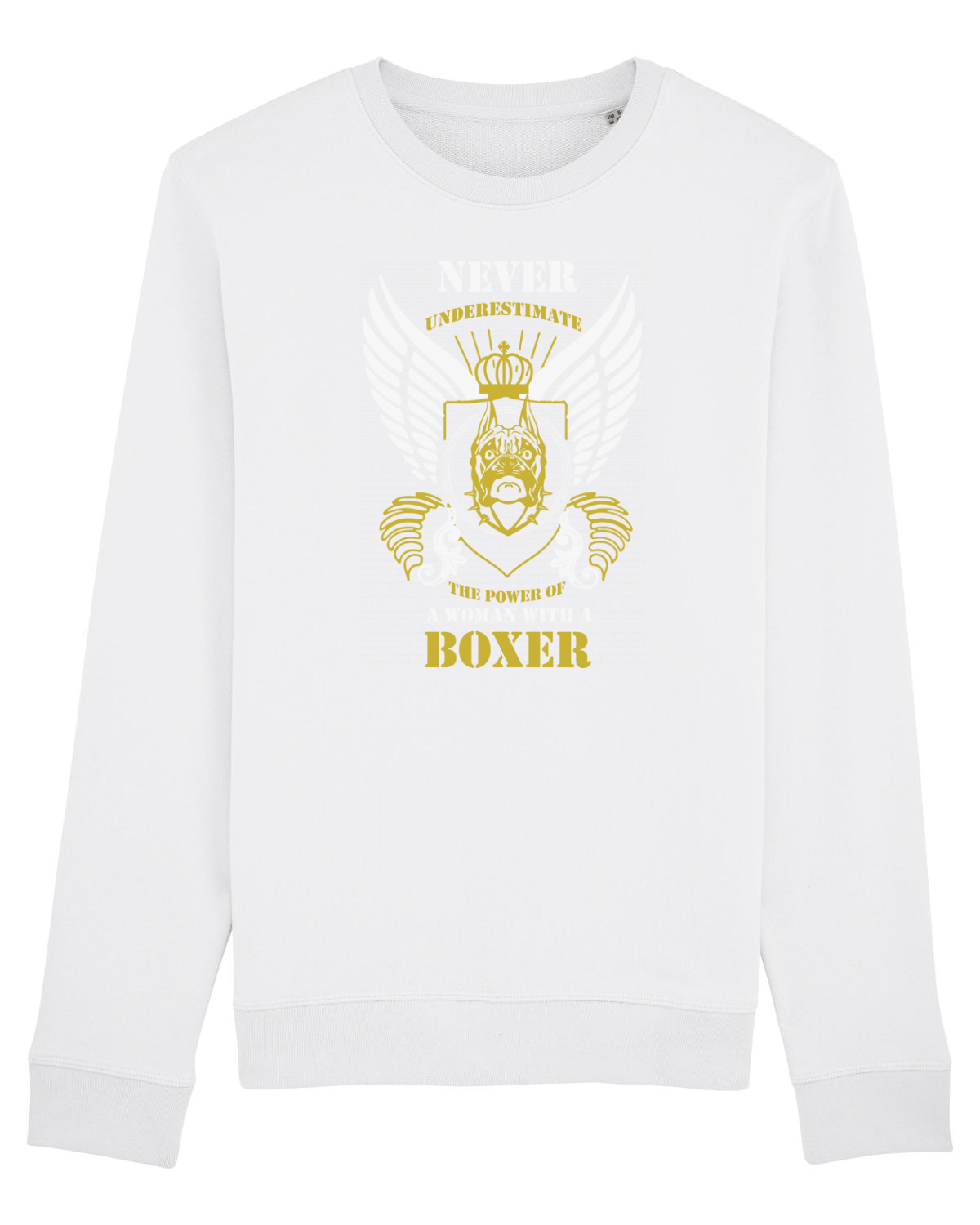Bluză mânecă lungă Unisex Rise White
