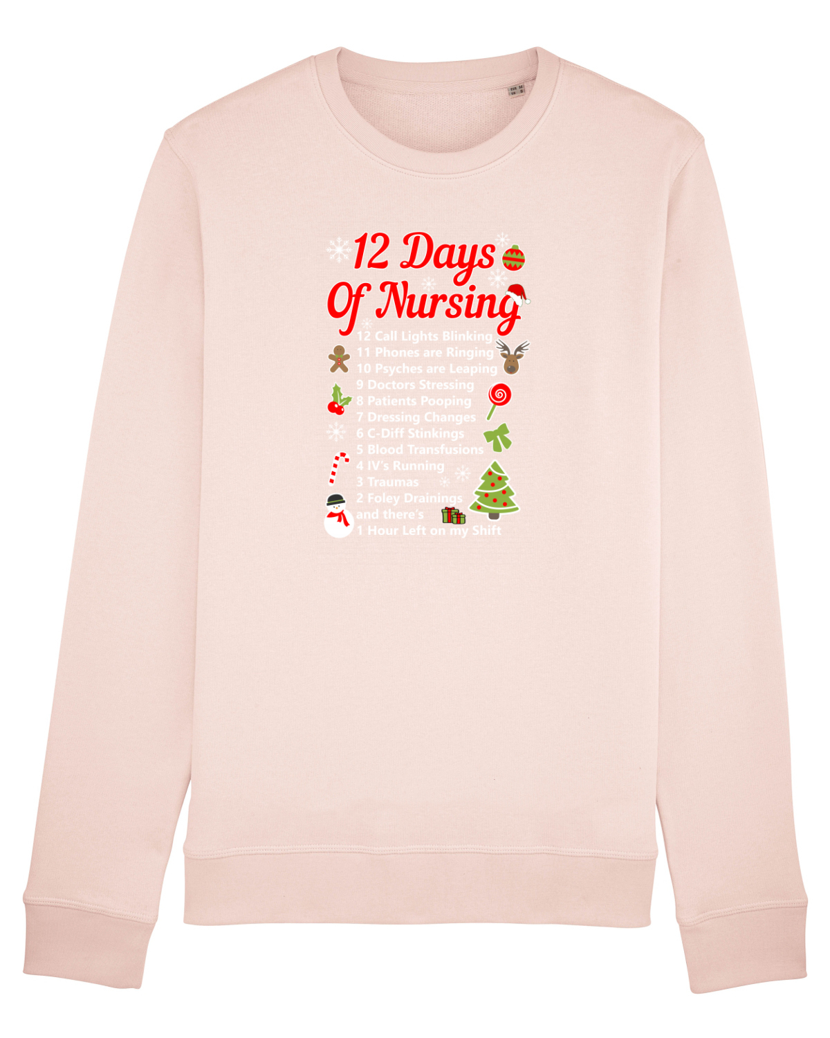 Bluză mânecă lungă Unisex Rise Candy Pink
