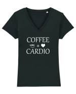 COFFEE Tricou mânecă scurtă guler V Damă Evoker