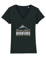 ADVENTURE Tricou mânecă scurtă guler V Damă Evoker
