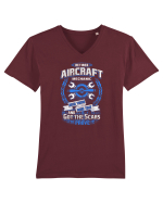 AIRCRAFT MECHANIC Tricou mânecă scurtă guler V Bărbat Presenter