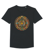 Mandala Style Tricou mânecă scurtă guler larg Bărbat Skater