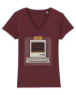 Old School Rules Tricou mânecă scurtă guler V Damă Evoker