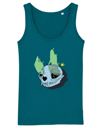 Cat skull on fire Ocean Depth