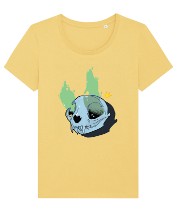 Cat skull on fire Jojoba
