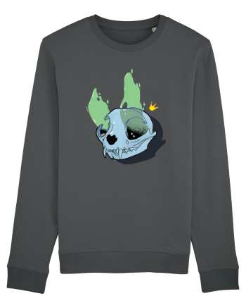 Cat skull on fire Anthracite