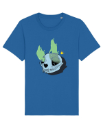 Cat skull on fire Tricou mânecă scurtă Unisex Rocker