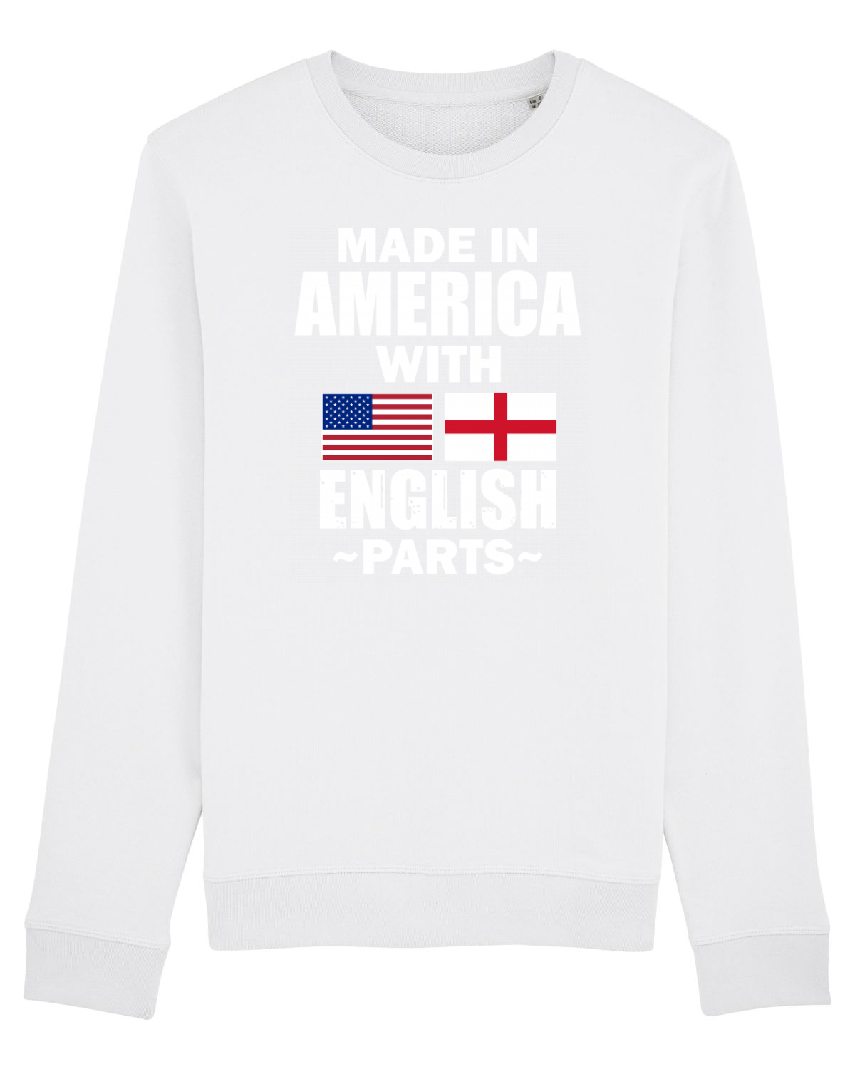 Bluză mânecă lungă Unisex Rise White