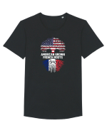 AMERICAN Tricou mânecă scurtă guler larg Bărbat Skater