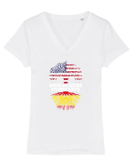 AMERICAN Tricou mânecă scurtă guler V Damă Evoker