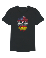 AMERICAN Tricou mânecă scurtă guler larg Bărbat Skater