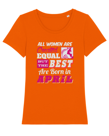 BORN IN APRIL Bright Orange