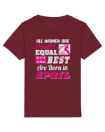 BORN IN APRIL Tricou mânecă scurtă  Copii Mini Creator