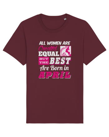 BORN IN APRIL Burgundy