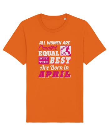 BORN IN APRIL Bright Orange