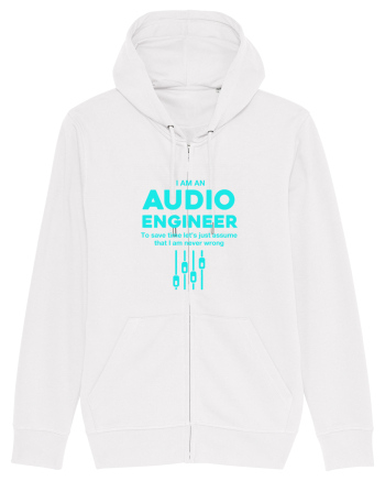 AUDIO ENGINEER White