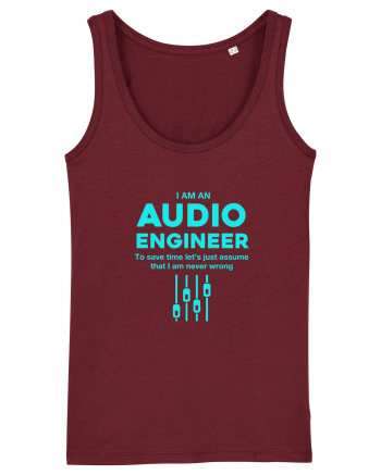 AUDIO ENGINEER Burgundy