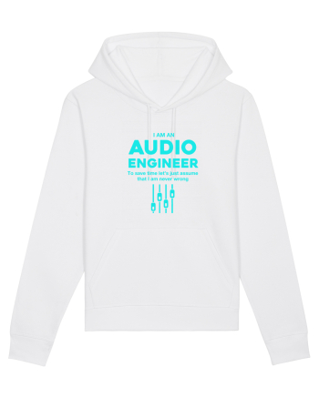 AUDIO ENGINEER White