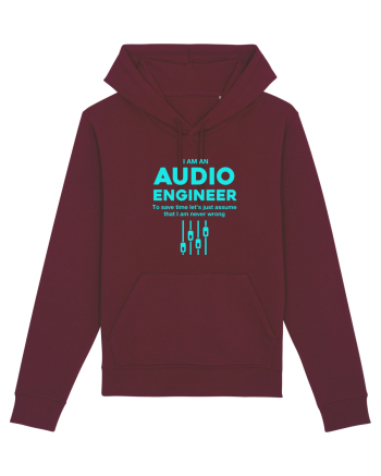 AUDIO ENGINEER Burgundy