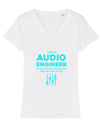 AUDIO ENGINEER White
