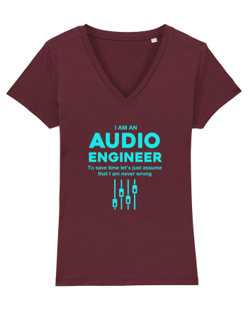 AUDIO ENGINEER Burgundy