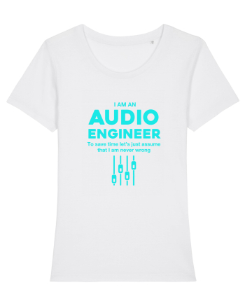 AUDIO ENGINEER White