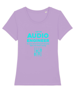 AUDIO ENGINEER Tricou mânecă scurtă guler larg fitted Damă Expresser
