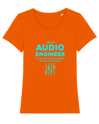 AUDIO ENGINEER Bright Orange