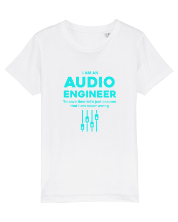 AUDIO ENGINEER White